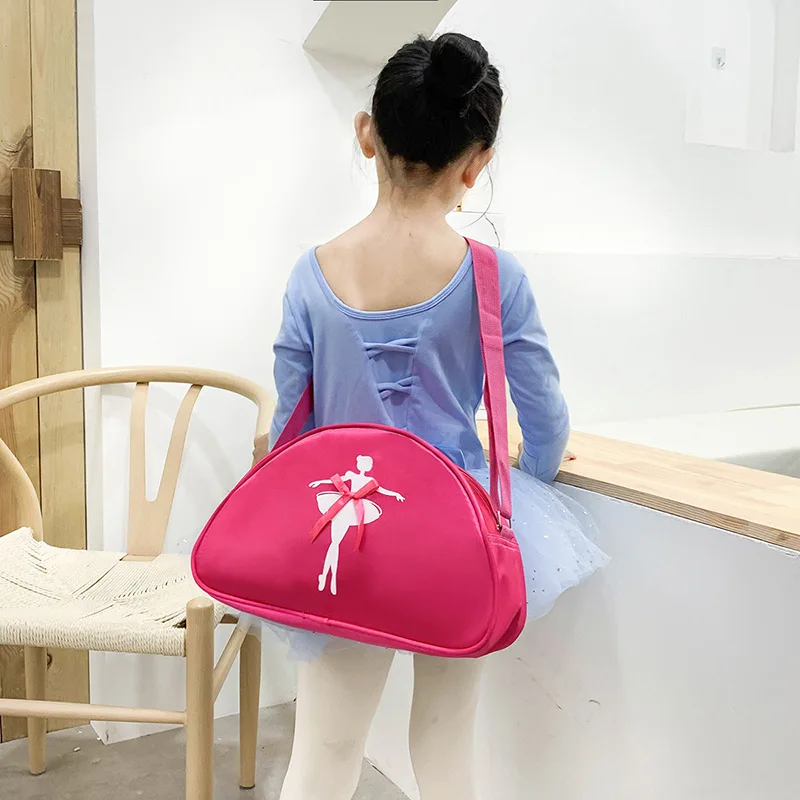 

Kids Dance Bag 2023 Girls One Shoulder Dance Backpack Latin Ballet School Bag Girls Princess Dance Bag