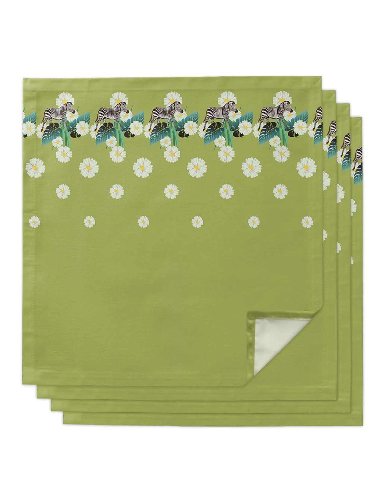 

4 шт., квадратные салфетки для стола, 50 см