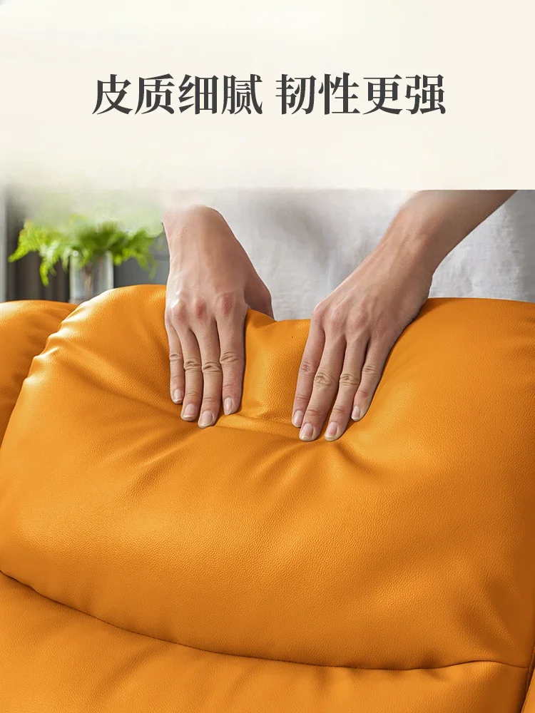 Электрический двухфункциональный кожаный диван для гостиной маленькой квартиры