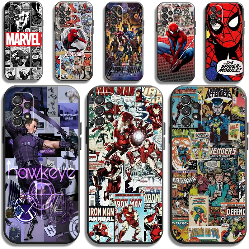 

Marvel Iron Man Phone Cases For Samsung Galaxy S20 FE S20 Lite S8 Plus S9 Plus S10 S10E S10 Lite M11 M12 Coque Funda Soft TPU