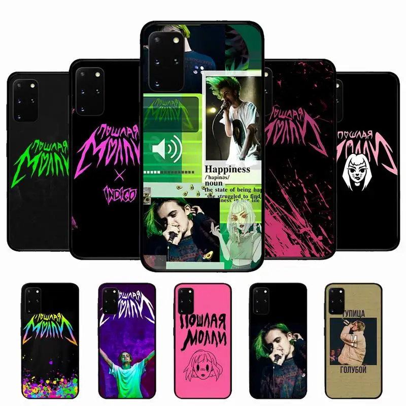 

singer Poshlaja Molli fashion Phone Case for Samsung S10 21 20 9 8 plus lite S20 UlTRA 7edge