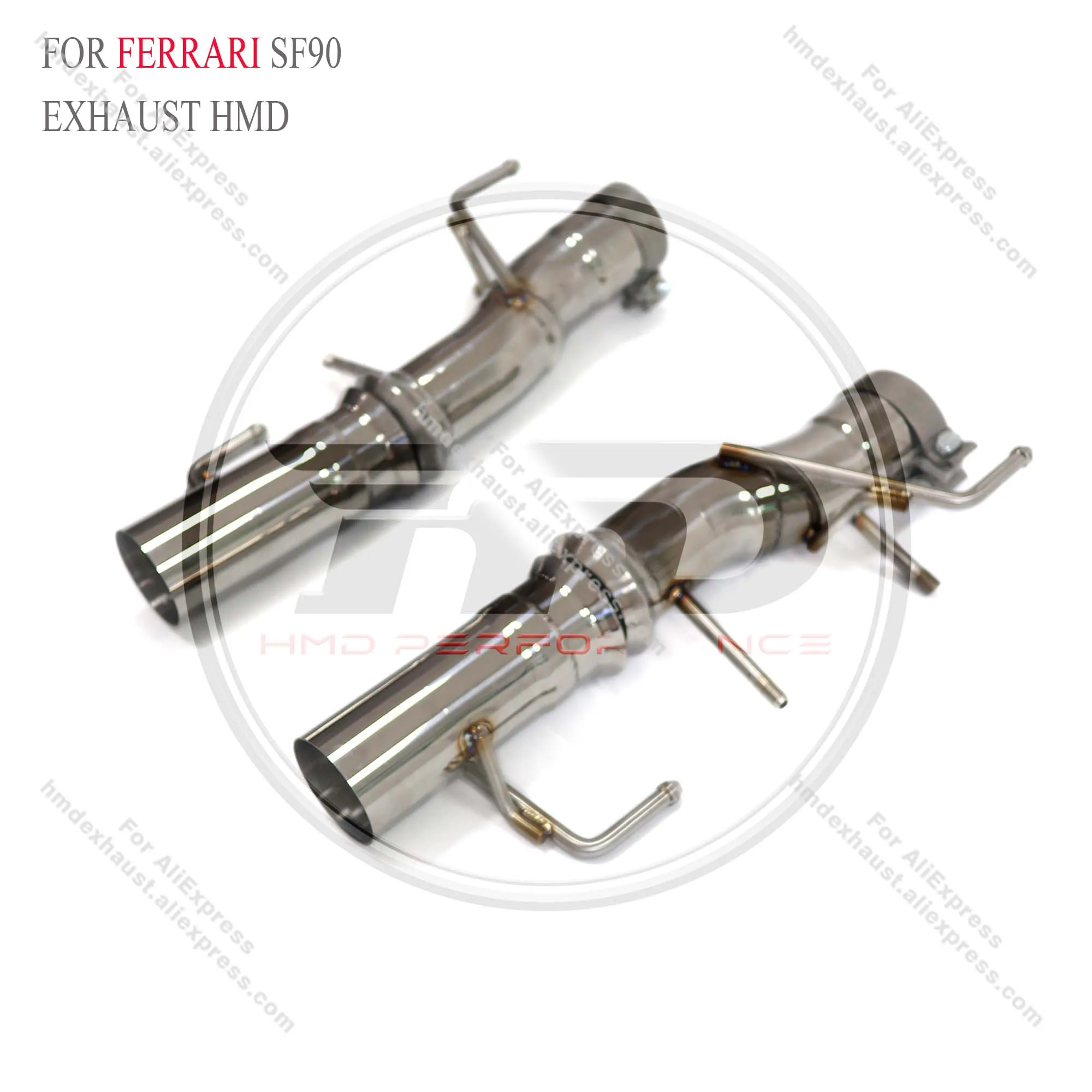 Выхлопная система HMD из нержавеющей стали для Ferrari SF90 2019 + без клапанов