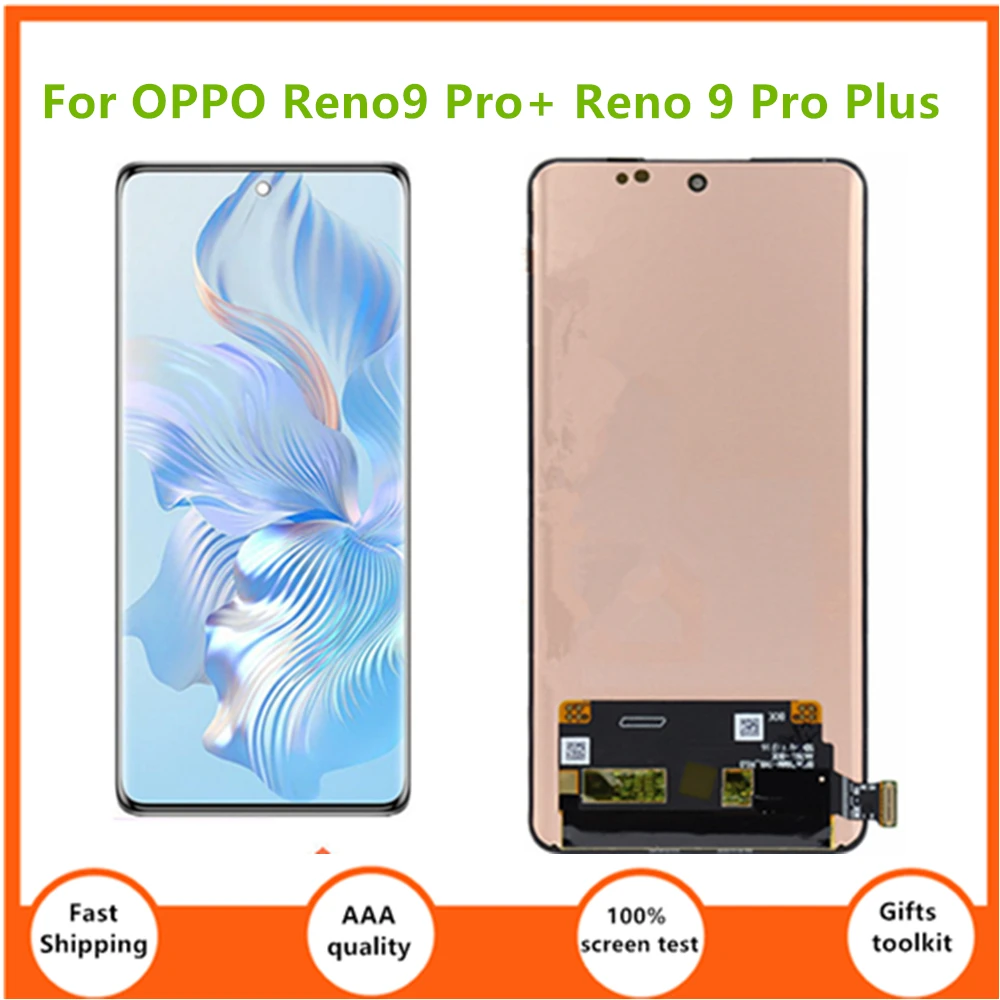

Оригинальный AMOLED 6,7 "для OPPO Reno9 Pro + Reno 9 Pro Plus PHM110 PGX110 PGW110 ЖК-дисплей кодирующий преобразователь сенсорного экрана в сборе