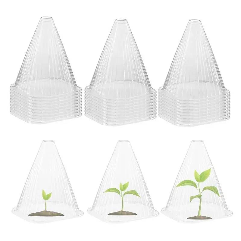 

Garden Plants Seeds Germination Frost Protection Covers Weather-proof Hats Reusable Transparent Greenhouse Plant Cover