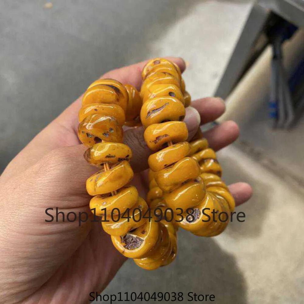 Янтарный браслет подарок натуральная кожа крупная энергия для женщин