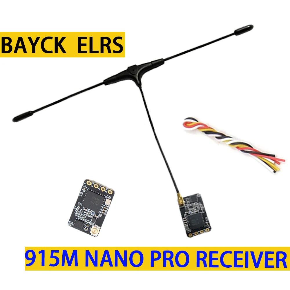 

Приемник BAYCK ELRS 915M NANO PRO 915 МГц 500 МВт express SLRS с антенной приемника T-типа для радиоуправляемых FPV дронов летательных аппаратов запчасти