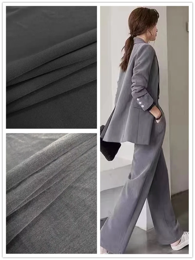 TR twill stretch thin suit jumpsuit skirt shirt anti-wrinkle solid color fabric