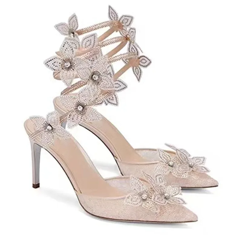 Сандалии на низком каблуке для девочек удобные босоножки из прозрачной ткани