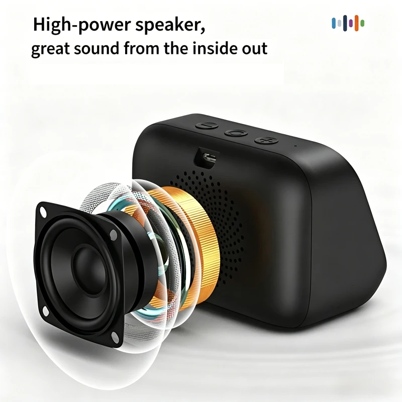 Фото AI Bluetooth-колонка 5.4 с голосовым помощником AI, HD-дисплеем с сенсорным управлением, электронным альбомом, будильником, функцией громкой связи, 4-дюймовый экран №4