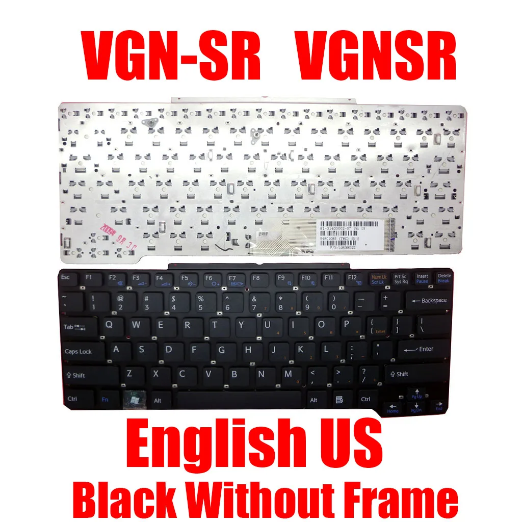 

US Laptop Keyboard For SONY For VAIO VGN-SR VGNSR 148088322 148088021 81-31405001-05 81-31405002-07 English New
