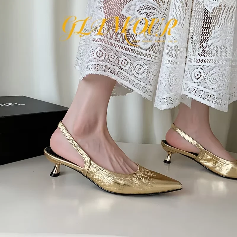 Летние сандалии туфли на каблуке котенок весенне-осенние элегантные с открытой