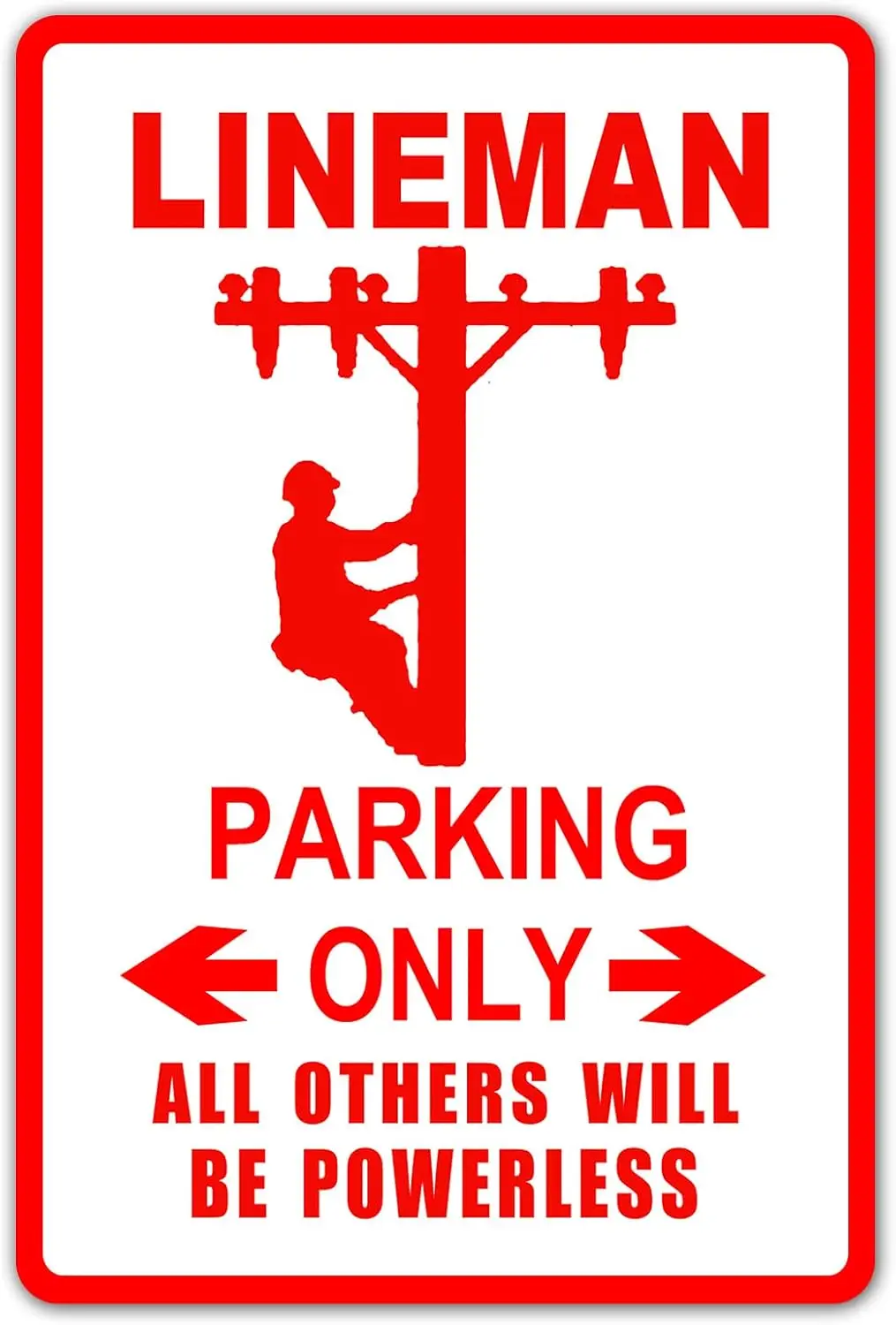 Wisesign персонализированный Linux человек парковка электрический столб рабочий новый