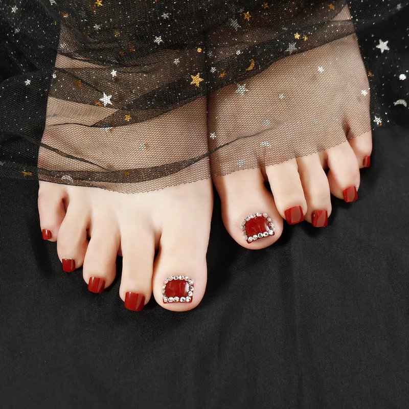 

24 шт. Стразы, инкрустированные ногтевые Пластыри для женщин, девушек, летние ногти, искусственные ногти, полное покрытие, полностью готовые ...