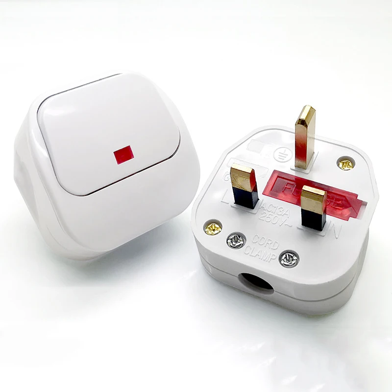 

10 шт., съемный Электрический переключатель переменного тока, 13 а, 250 В