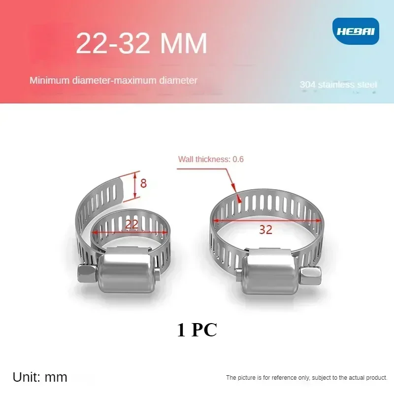 

Зажимы из нержавеющей стали 304, регулируемый зажим для шланга из нержавеющей стали 6-82 мм, зажим для шланга, замок для шланга для водопроводных труб, сантехника