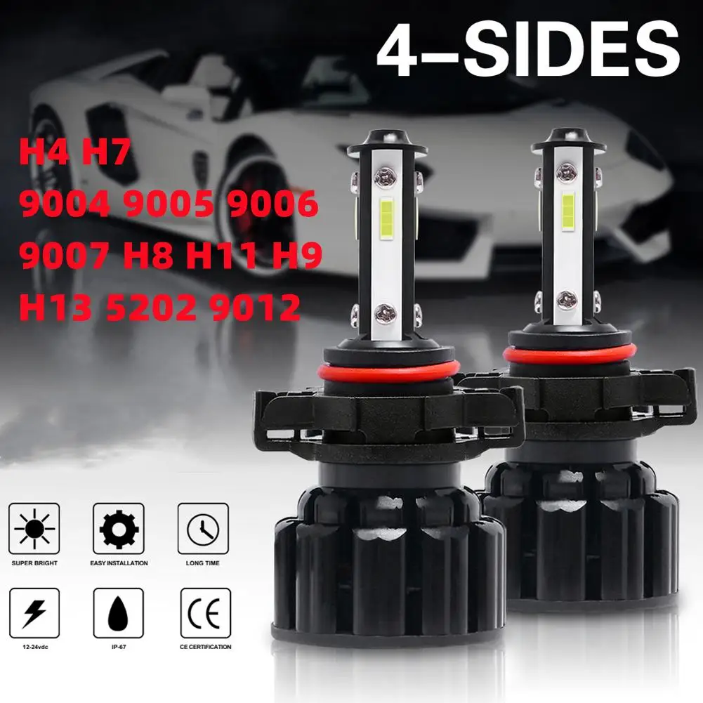

Led Car Headlight Bulb Csp 26w Headlamp Lamp X16s H4 H7 9004 9005 9006 9007 H8 H11 H9 H13 5202 9012 Auto Lights Kit 6500K 8000LM