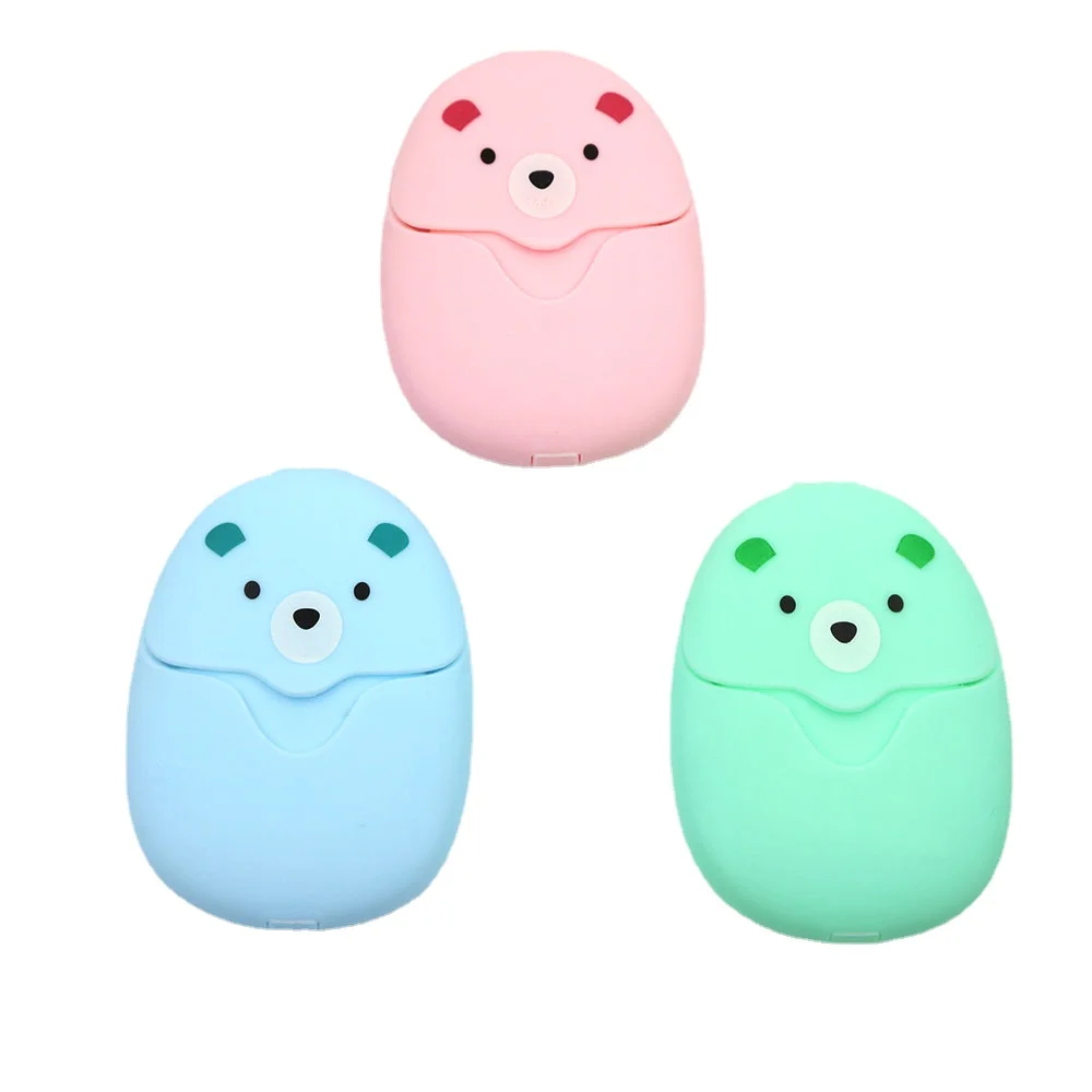 50 шт. одноразовые коробки бумажного мыла для путешествий кемпинга портативная