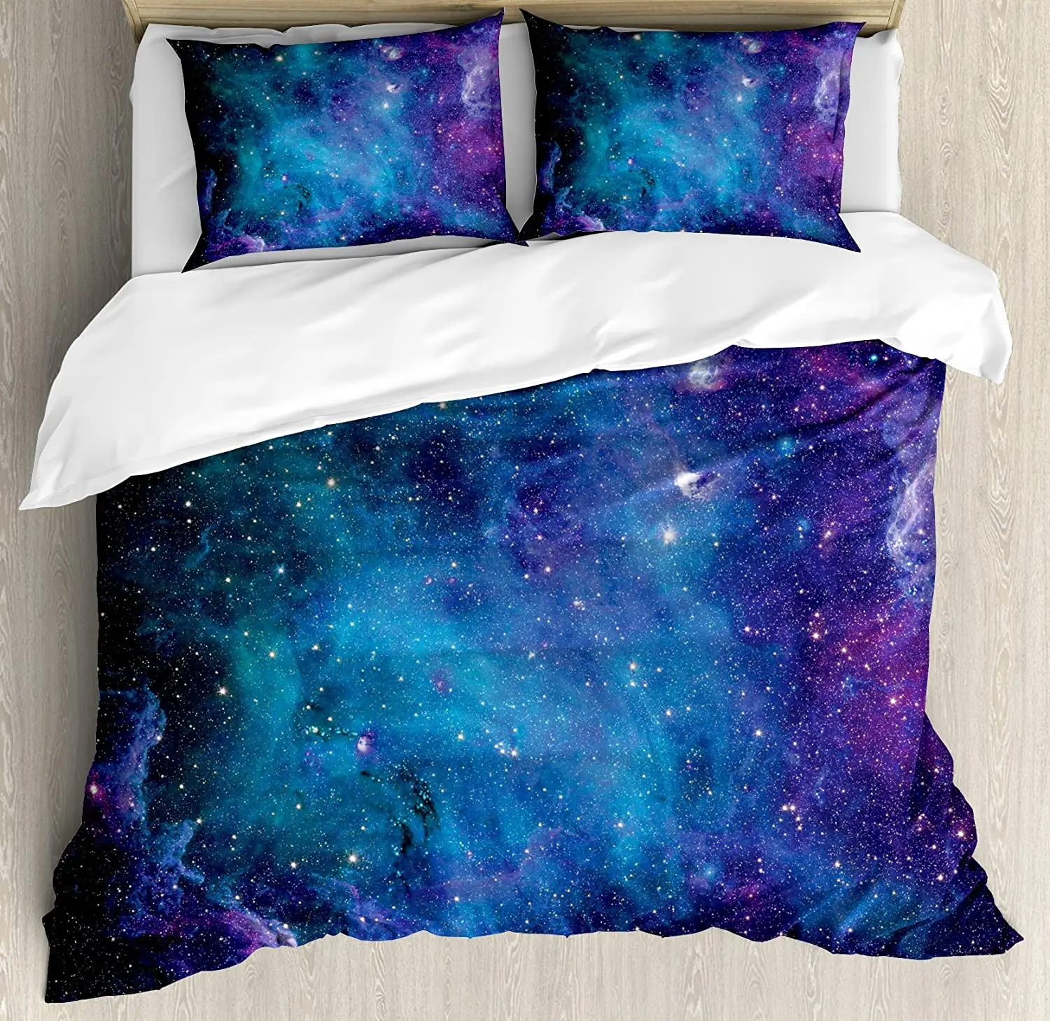 

Space Decorations Bedding Set Galaxy Stars in Space Celesti 3pcs Duvet Cover Set Bed Set Quilt Cover Pillow Case Comforter Cover