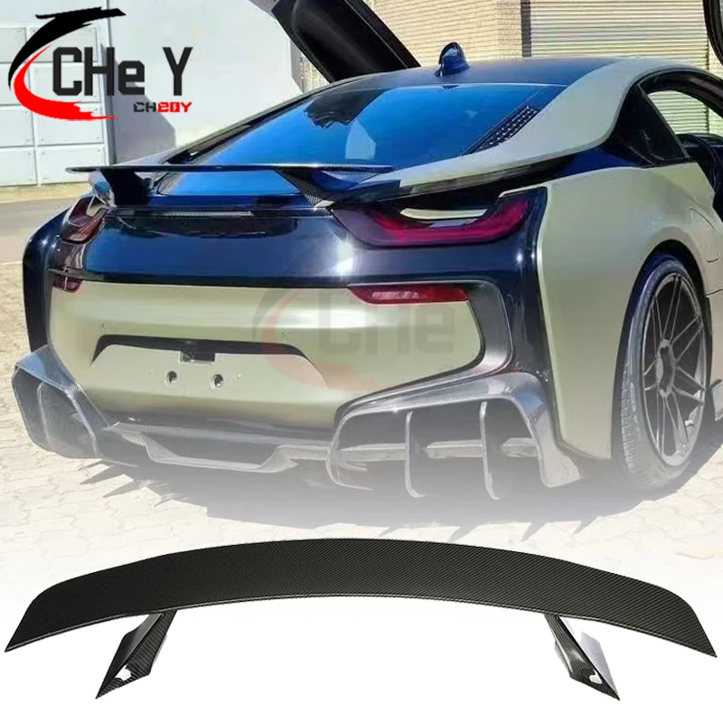 Задний спойлер для BMW i8 Coupe 2014 15 16 17 18 2019 из углеродного волокна