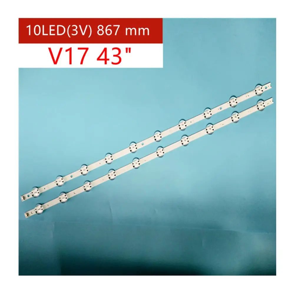 

2pcs LED backlight For LG 43uj6510 43LJ622V 43uj6525 43uj6565 43UJ675V 43UJ655V 43UJ651V 43UJ670V 43LV340C 43LJ610V V17 43 ART3