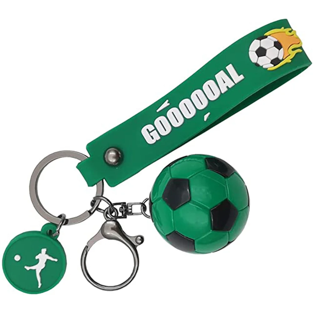 

Silicone Key Ring Pendant Soccer Keychain Girls Backpack Chains Women Pvc Purse Charm Keyring Keychains Teens Miss