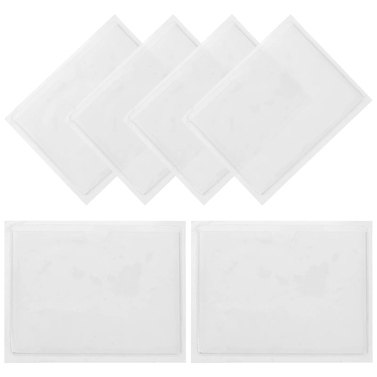 

6pcs Logistics Identification Card Pockets Reusable Label Covers Practical Cards Holders Card Sleeves