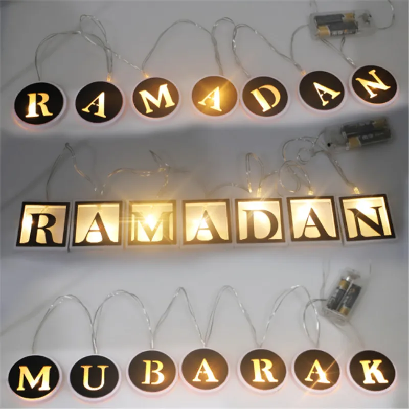 

2022 ИД Мубарак, гирлянда Рамадан, украшение для дома, луна, звезда, мусульманское событие, товары для вечерние, Ид аль-Фитр, Декор