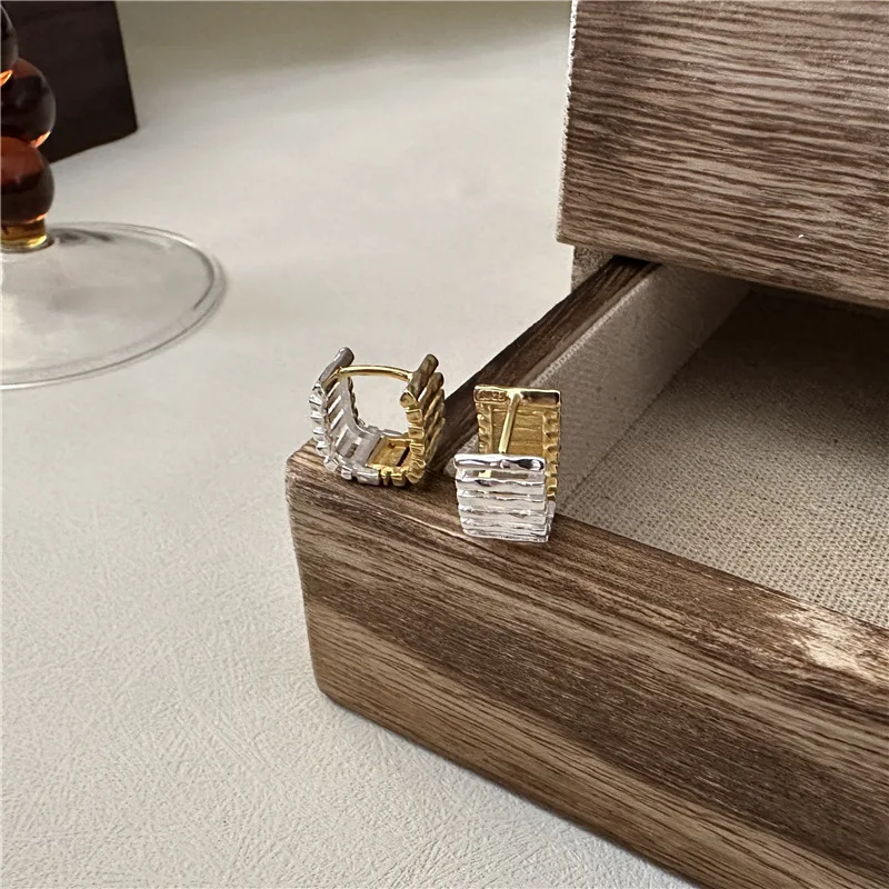 S925 Стерлинговое Серебро ветер контрастных цветов модная нишевая застежка для