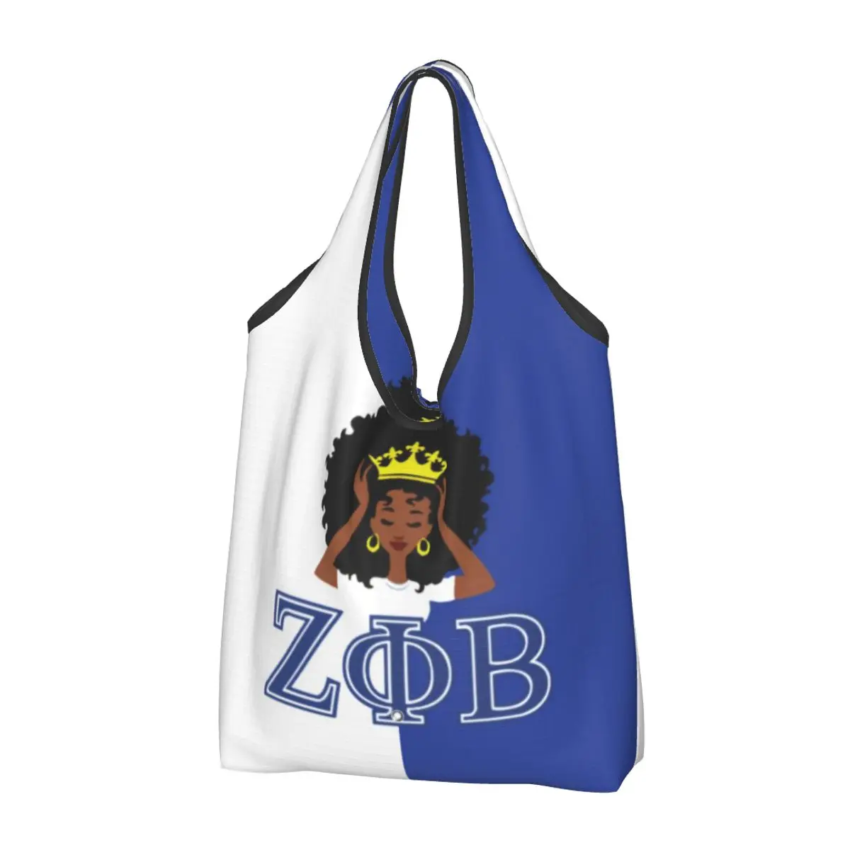 

Сумка-тоут Kawaii Zeta Phi Beta Sorority для покупок, Портативная сумка через плечо с греческими буквами ZOB 1920 для продуктов