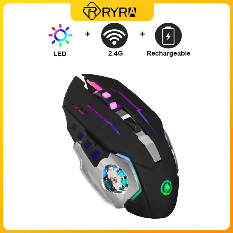 

Мышь Компьютерная RYRA Беспроводная/Проводная игровая эргономичная с подсветкой, 3600DPI