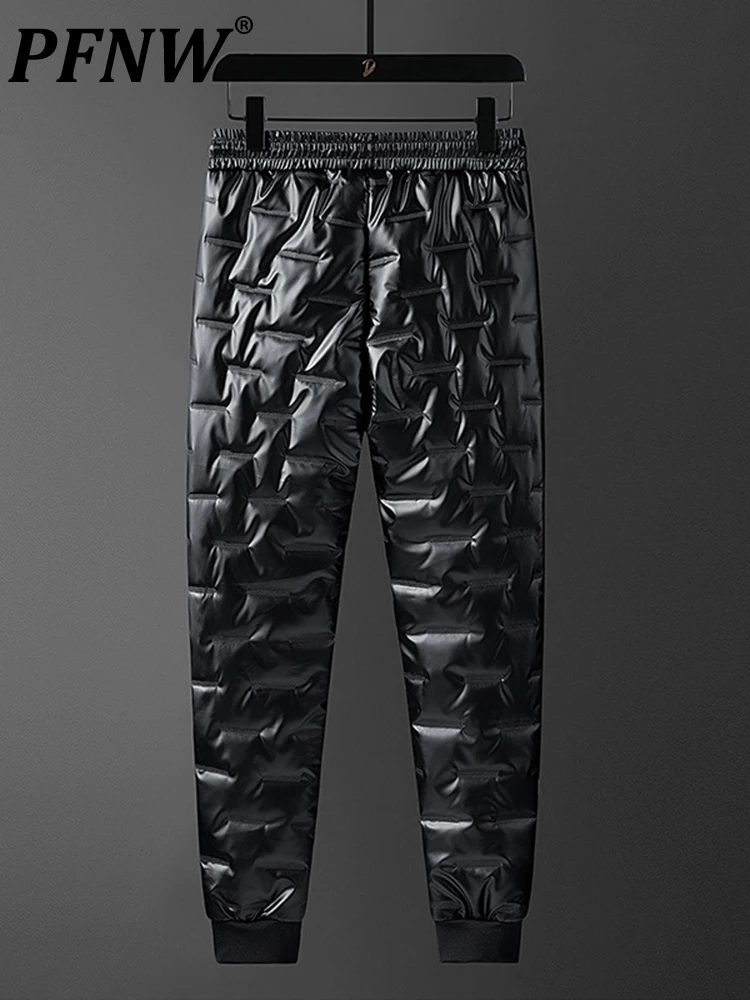 

Мужские утепленные брюки PFNW, свободные укороченные Хлопковые Штаны, однотонные уличные теплые брюки, модель 12A6119 на осень и зиму