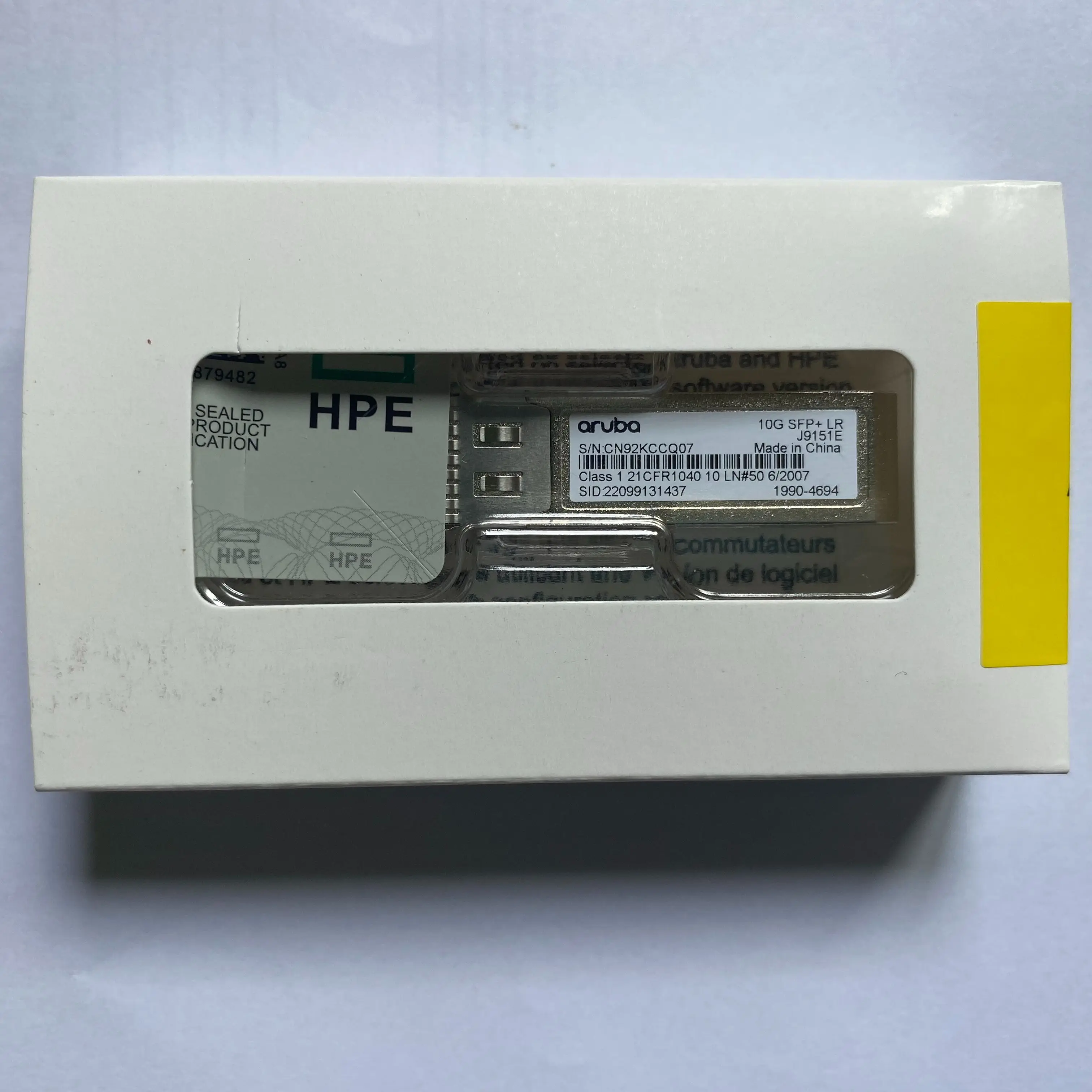 

NEW J9151E 10G 1310nm 10km SFP+ Module Transceiver for HPE Aruba OfficeConnect Office Connect Switch Series