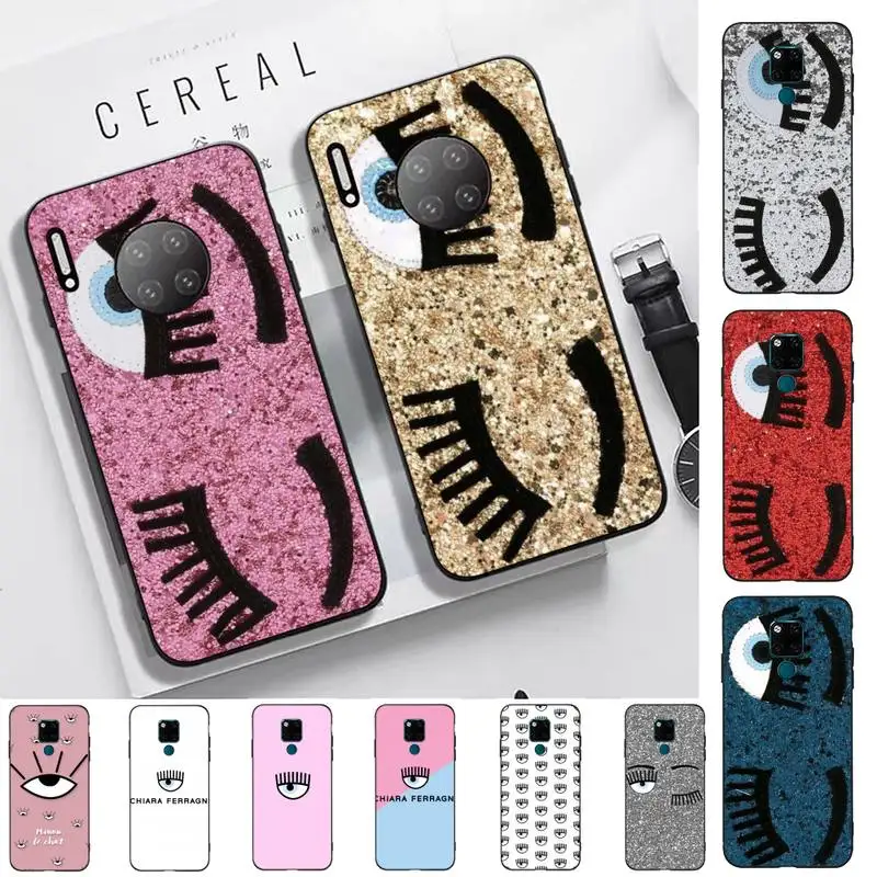

Hot Ferragnies Eyes Chiara Phone Case for Huawei Mate 20 10 9 40 30 lite pro X Nova 2 3i 7se