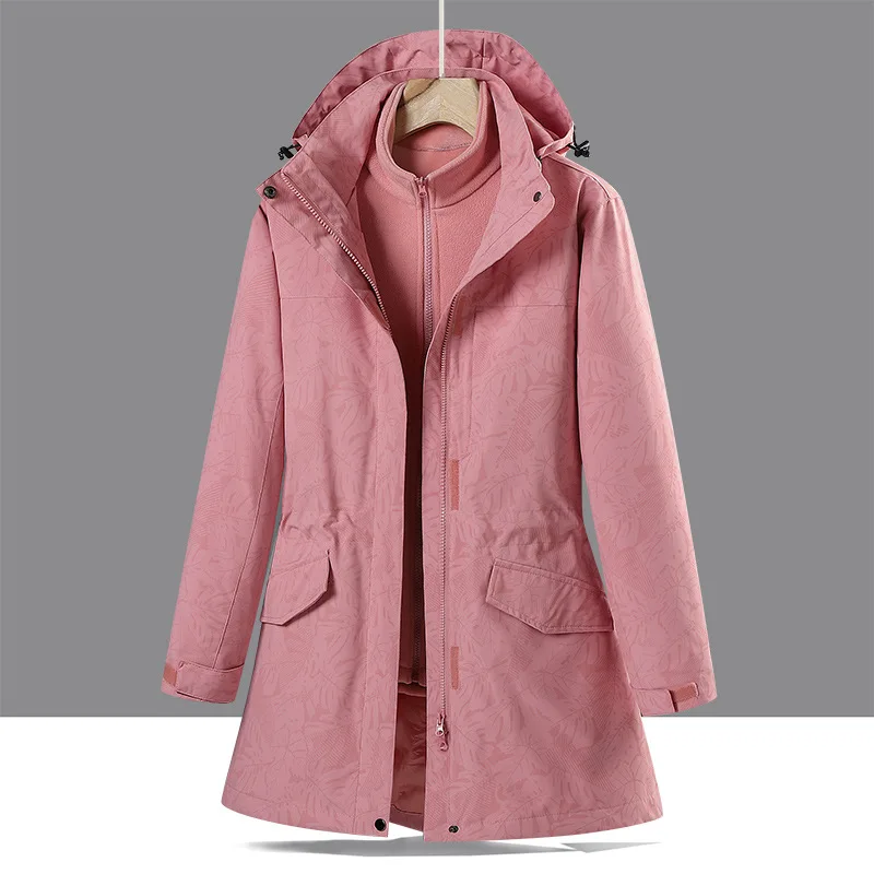 

Женская зимняя куртка с капюшоном для походов и альпинизма, 2 шт.