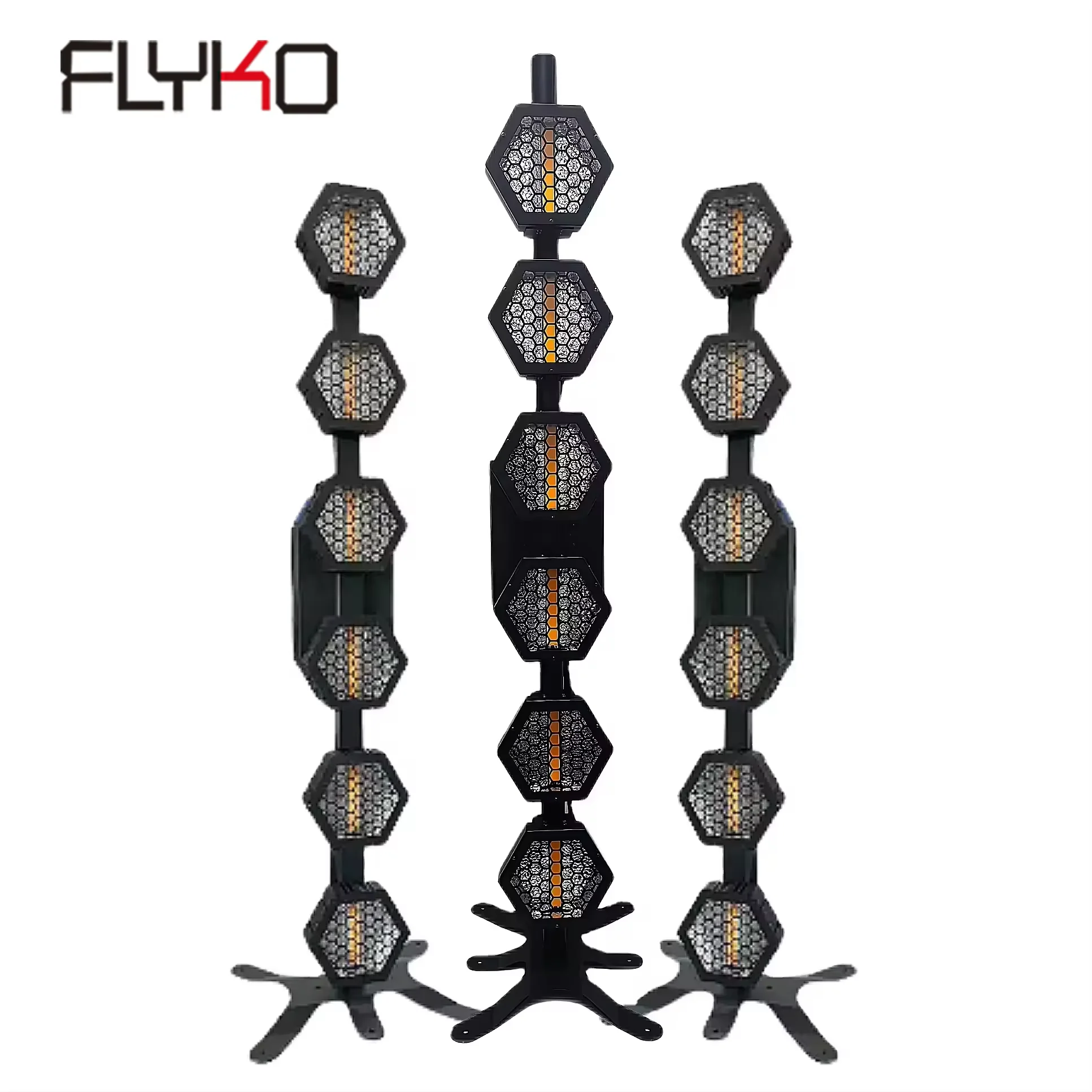 Фото 6x60W COB Retro Effect LED Hex Bar Retro Light для концертов, вечеринок, свадеб, ночных клубов №1