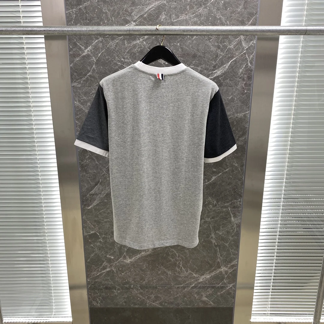 Футболка мужская из чистого хлопка люксовая брендовая тенниска с короткими