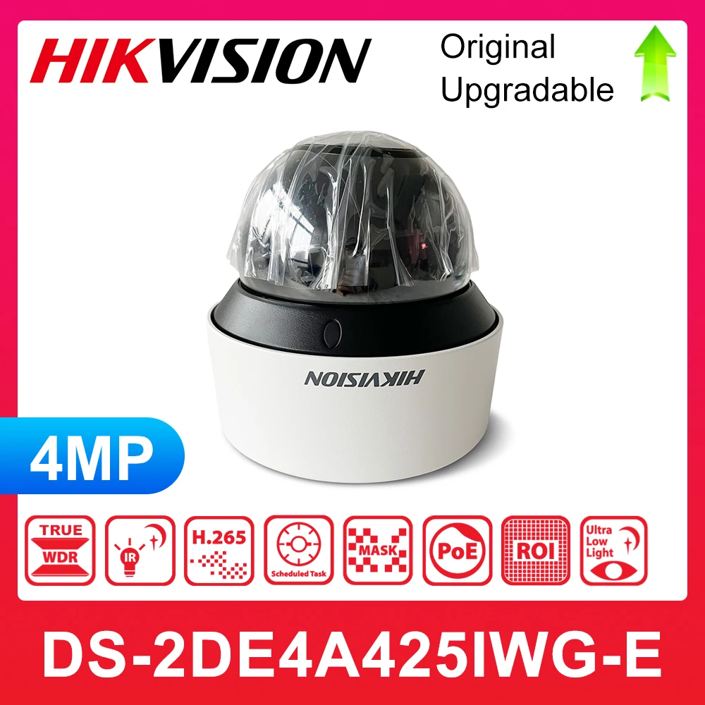 Hikvision DS-2DE4A425IWG-E 4-inch 4 MP 25X Powered by DarkFighter IR Network Speed Dome PTZ Camera IP66 Security Network Camera