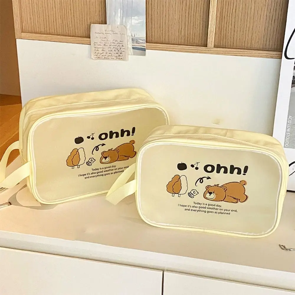 Прозрачные сумки для туалетных принадлежностей мультяшный медведь капибара