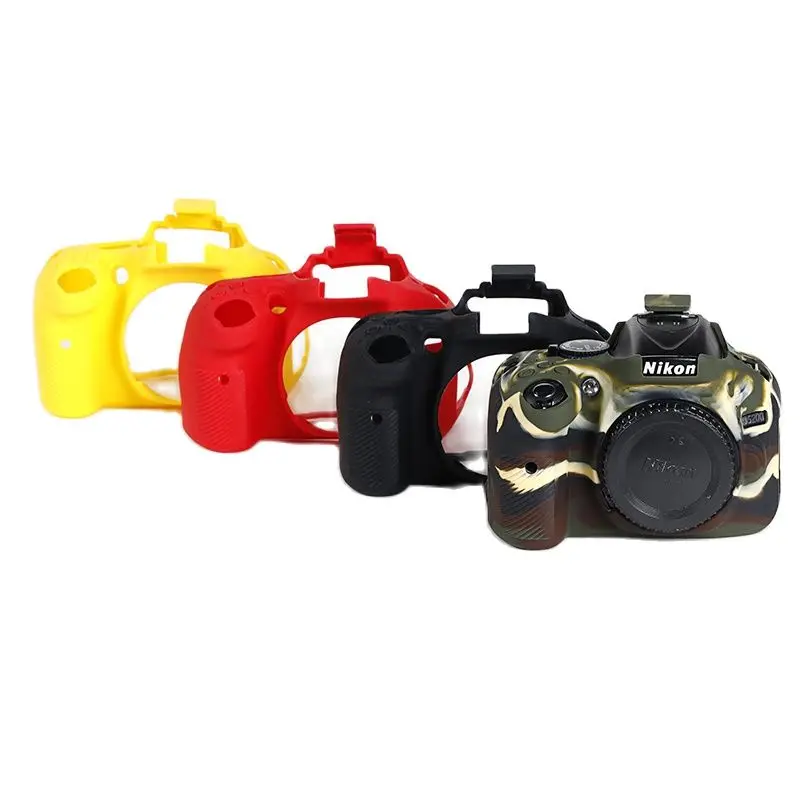 Силиконовый кожаный чехол для камеры Nikon D7100 D7200 D5100 D5200 D5300 D750 D5600 D3100 D3200 D3300 D610 D90 D810