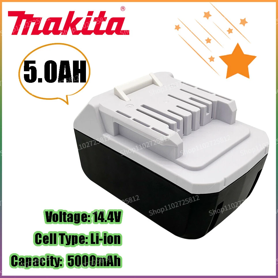 

Makita Mak 14.4V 5.0AH BL1415G BL1413G BL1460G DC18WA UH480D UH520D UM165D UR140D DMR106 Rechargeable Li-Ion Battery