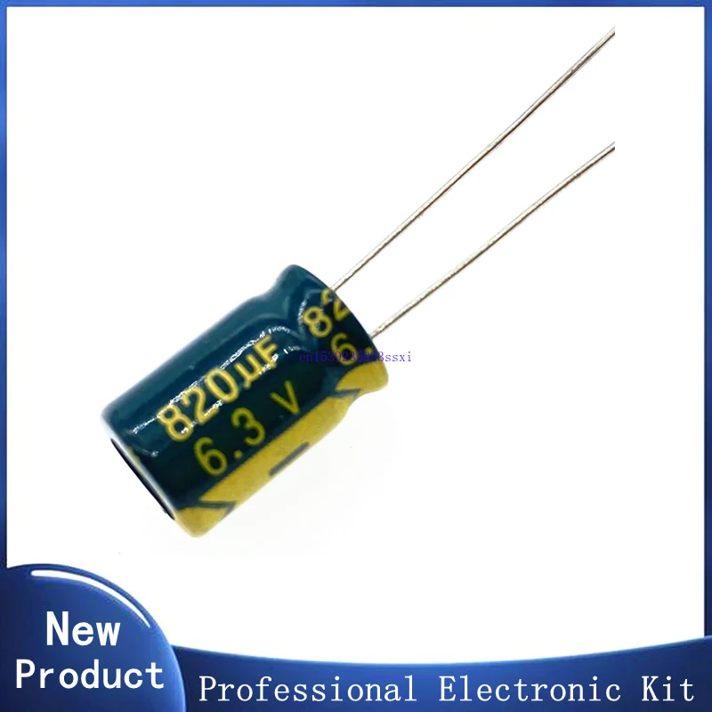 

5pcs/lot 6.3v 820UF 8*12 Low ESR / Impedance high frequency aluminum electrolytic capacitor 820UF 6.3v 820UF 20%