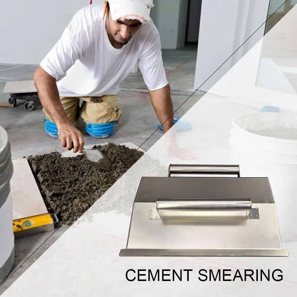 

Шпатель для бетона, ручной инструмент, отличный прочный скребок из нержавеющей стали для изготовления цементной плитки, Украшение стен