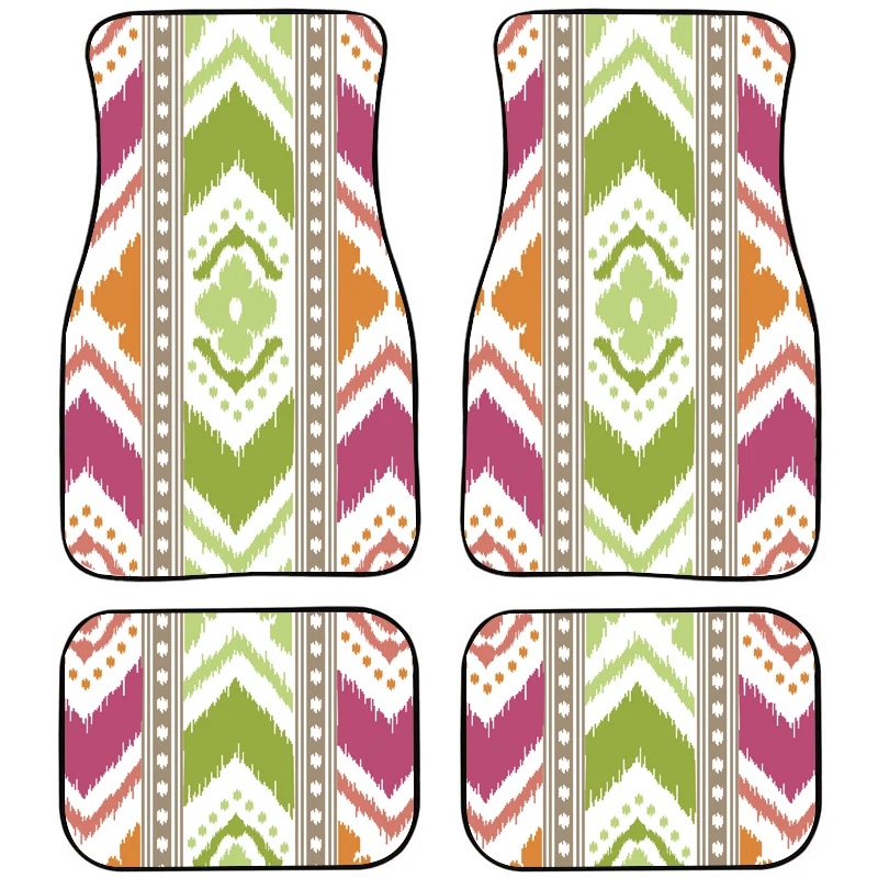 

Автомобильный Ковер в этническом ретро стиле, полный комплект защитных ковриков для ног передних и задних рядов, для Peugeot 206 Cc Cabrio