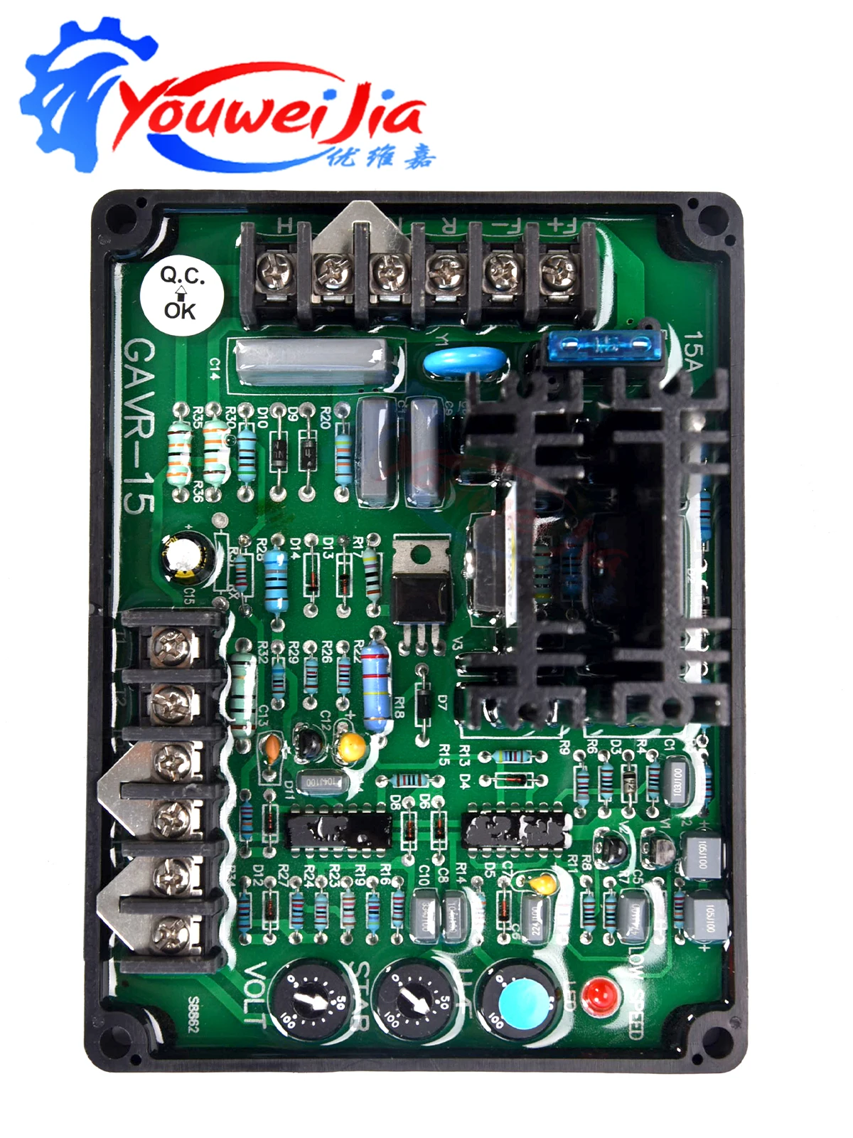 GAVR-15B gavr15b Универсальный AVR для бесщеточного дизельного генератора 15A Автоматический регулятор напряжения Купон и комплект скидок xeon (art.: 3920cc93ea722) - 3920cc93ea722