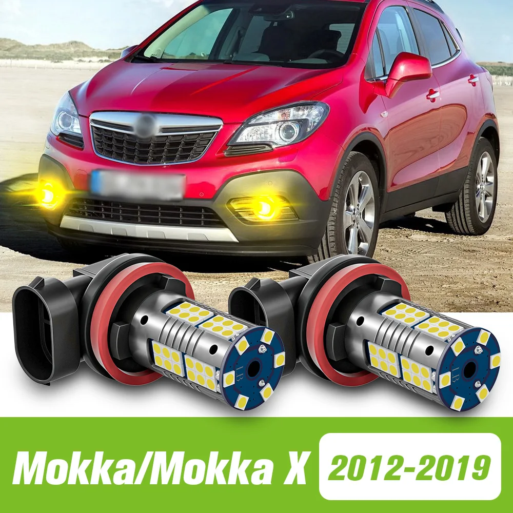 

2pcs For Opel Mokka Mokka X 2012-2019 LED Fog Light 2013 2014 2015 2016 2017 2018 Accessories