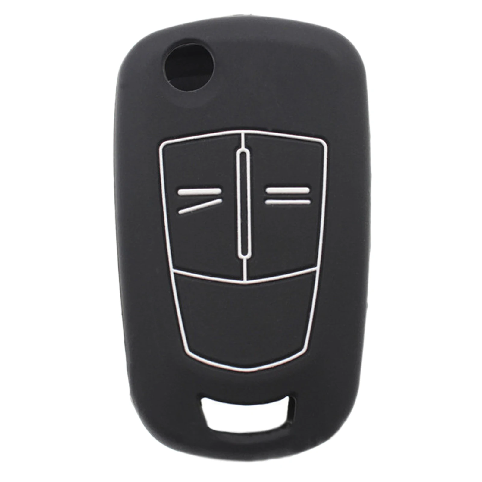 

Черный силиконовый чехол для автомобильного ключа с 2 кнопками, чехол для Vauxhall Opel