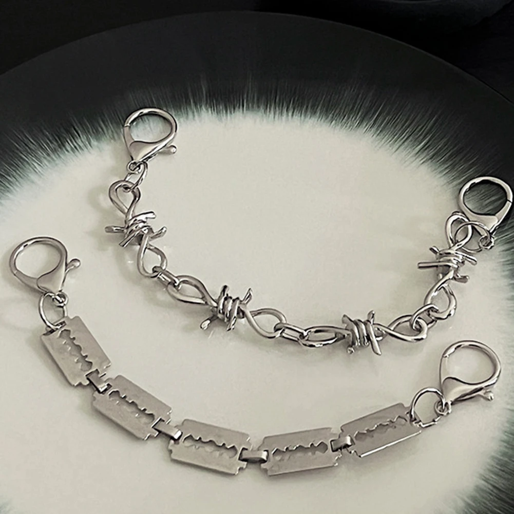 Single Piece Chain Punk Shoes Charms Rivet Accessories Jibz For Croc Clogs Shoe Decorations Party Boy Girl Gifts Cool