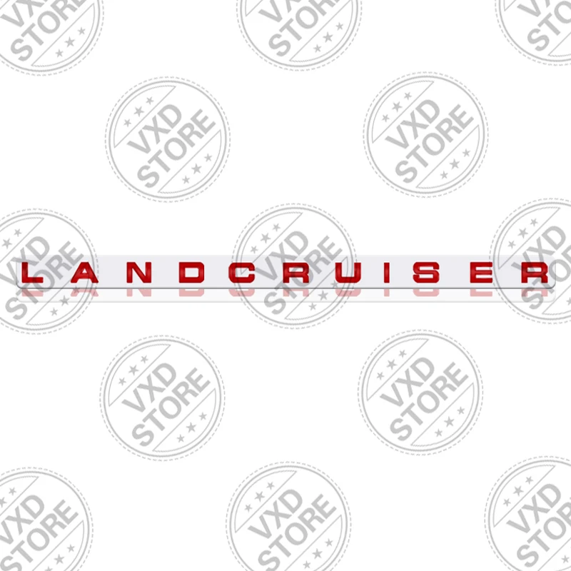 

Для Land Cruiser надпись автомобиля 3D металлические буквы логотип значок наклейка автомобиль задний багажник Алфавит эмблема Стикеры