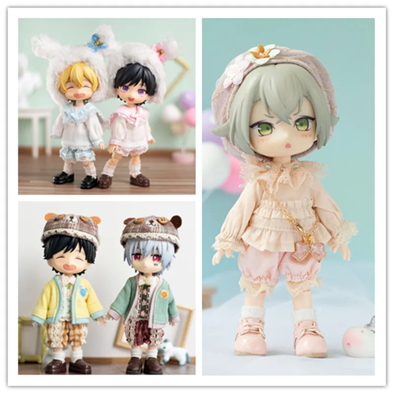 

Ob11 baby clothes cute plush rabbit Navy collar suit 12 points BJD baby GSC Molly P9 clothes