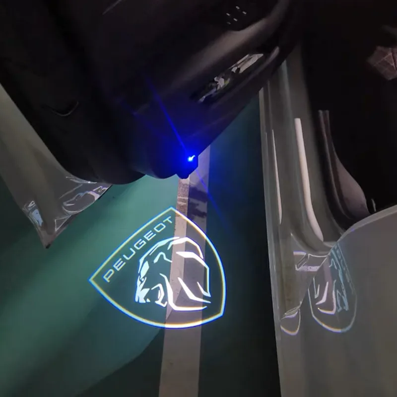 2 шт. светодиодный автомобильный дверной светильник Luces лампа с эмблемой